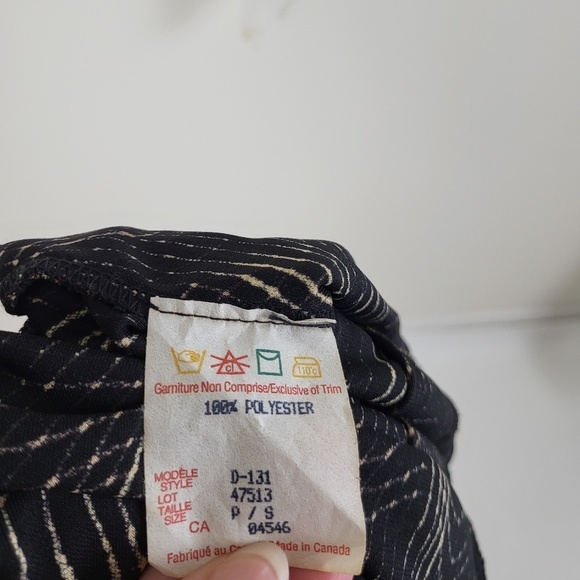 Vintage midi fitted dress abstract y2k v-neck plunge neckline wrap squiggles - Picture 10 of 13